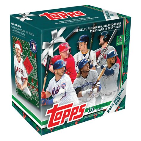 2019 topps holiday baseball mega box 5 metallic holiday parallels|Topps holiday baseball mega box.